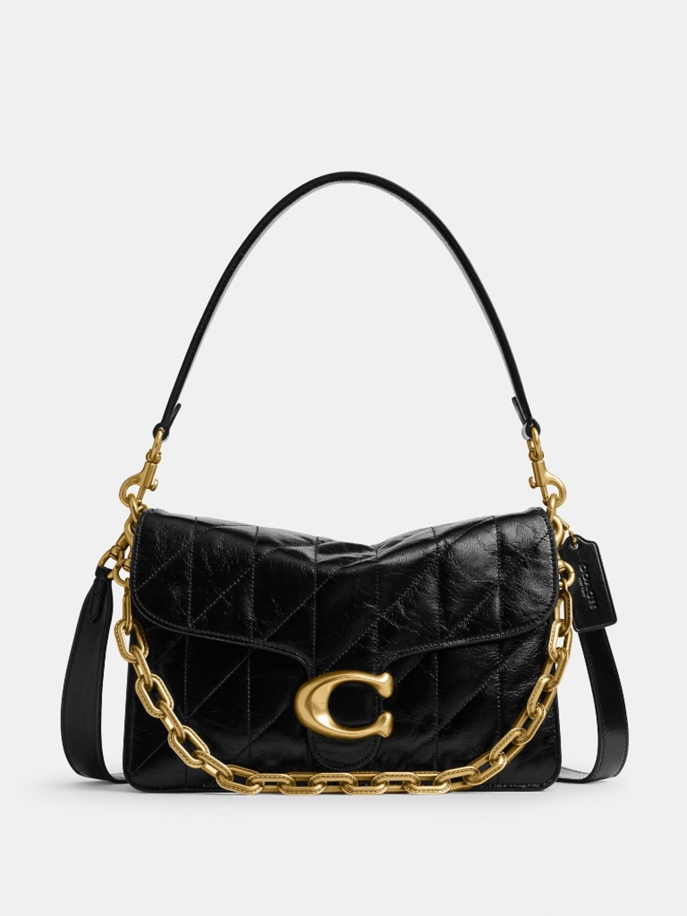 Coach Chain Tabby Shoulder Bag With Quilting